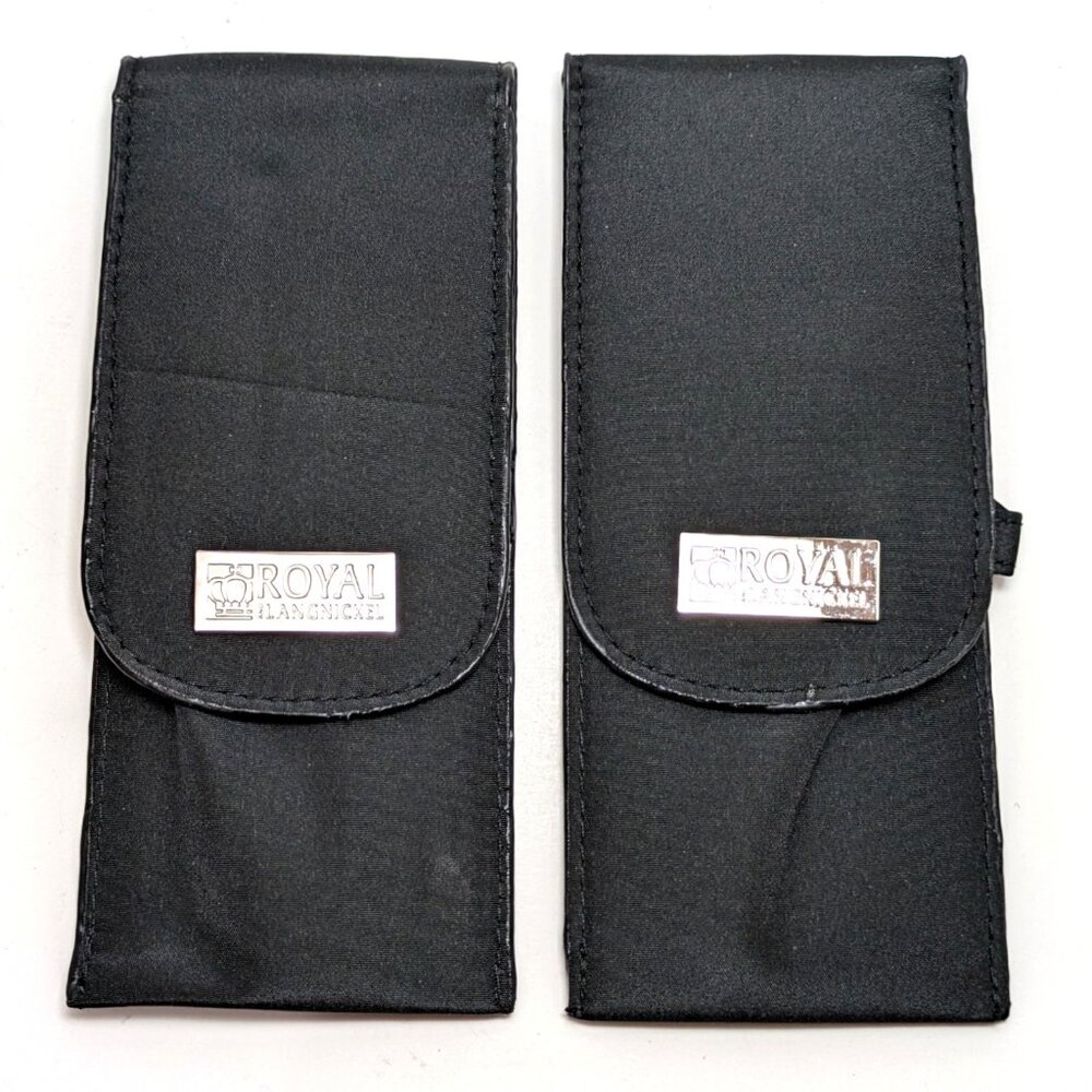 2 Brush Cases Royal & Langnickel Folding Flip Top Brush Carrier Bags Travel
